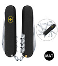 Складной нож Victorinox HUNTSMAN MAT черный матовый лак с желт.лого 1.3713.3.M0008p фото, картинка, изображение