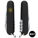 Складной нож Victorinox HUNTSMAN MAT черный матовый лак с желт.лого 1.3713.3.M0008p фото