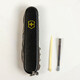 Складаний ніж Victorinox HUNTSMAN MAT чорний матовий лак з жовт.лого 1.3713.3.M0008p - картинка, зображення, фото ножа