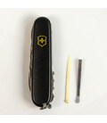 Складной нож Victorinox HUNTSMAN MAT черный матовый лак с желт.лого 1.3713.3.M0008p фото, картинка, изображение