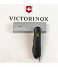 Складной нож Victorinox HUNTSMAN MAT черный матовый лак с желт.лого 1.3713.3.M0008p фото, картинка, изображение