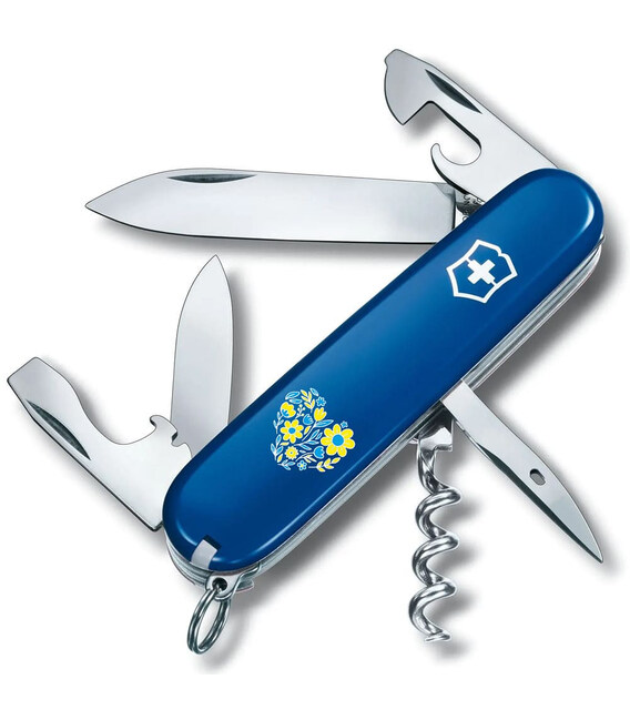 Складной нож Victorinox SPARTAN UKRAINE Цветочное сердце 1.3603.2_T1246u фото