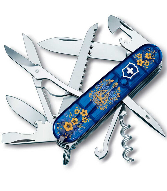 Складной нож Victorinox HUNTSMAN UKRAINE Украинские мотивы 1.3713.T2.T1370u фото, картинка, изображение