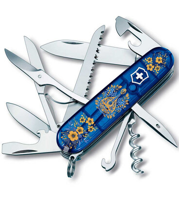 Складаний ніж Victorinox HUNTSMAN UKRAINE Українські мотиви 1.3713.T2.T1370u картинка, зображення, фото