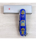 Складной нож Victorinox HUNTSMAN UKRAINE Украинские мотивы 1.3713.T2.T1370u фото, картинка, изображение