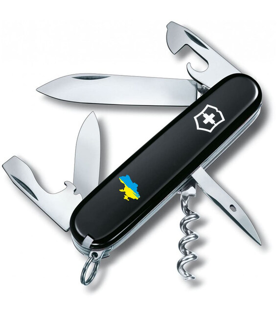 Складаний ніж Victorinox SPARTAN UKRAINE Мапа України синьо-жовт. 1.3603.3_T1166u - картинка, зображення, фото ножа