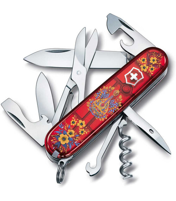 Складаний ніж Victorinox CLIMBER UKRAINE Українські мотиви 1.3703.T.T1370u - картинка, зображення, фото ножа