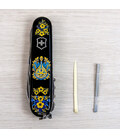 Складной нож Victorinox HUNTSMAN UKRAINE Украинские мотивы 1.3713.3.T1370u фото, картинка, изображение