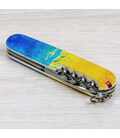 Складной нож Victorinox SPARTAN UKRAINE Желто-синий рисунок 1.3603.7.T3100pw фото, картинка, изображение