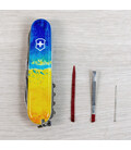 Складной нож Victorinox HUNTSMAN UKRAINE Желто-синий рисунок 1.3713.7.T3100pw фото, картинка, изображение