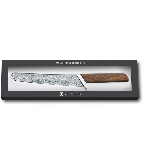 Кухонный нож Victorinox Swiss Modern Bread&Pastry Damast (Lim.Ed. 1884) 6.9070.22WJ21 фото, картинка, изображение