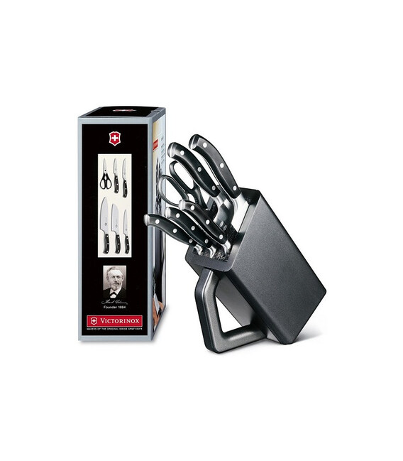 Кухонний набір Victorinox Grand Maitre Cutlery Block 7.7243.6 - картинка, зображення, фото ножа
