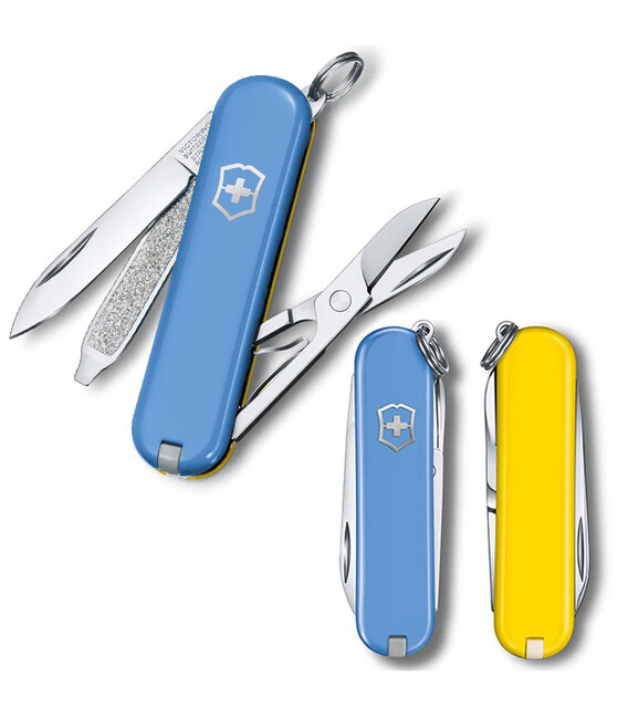 Складной нож Victorinox CLASSIC SD UKRAINE желто-голубой 0.6223.28G.8 фото