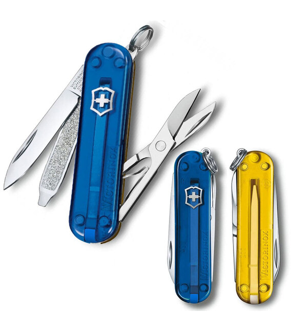 Складаний ніж Victorinox CLASSIC SD UKRAINE синьо-жовтий 0.6223.T2G.T81 картинка, зображення, фото