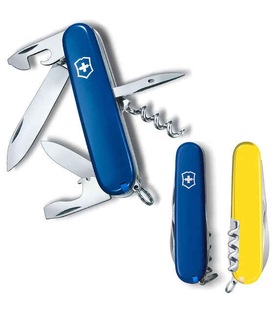 Складаний ніж Victorinox SPARTAN UKRAINE синьо-жовтий 1.3603.2.8 - картинка, зображення, фото ножа