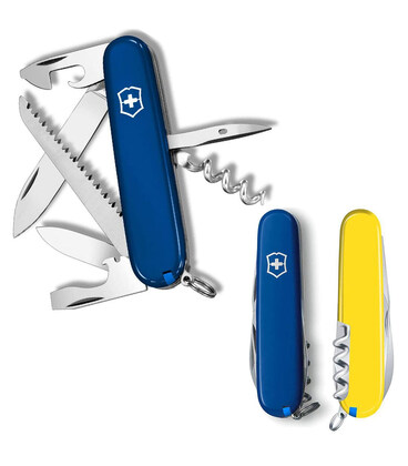 Складаний ніж Victorinox CAMPER UKRAINE синьо-жовтий 1.3613.2.8 картинка, зображення, фото
