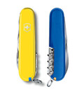 Складной нож Victorinox HUNTSMAN UKRAINE желто-синий 1.3713.8.2 фото, картинка, изображение