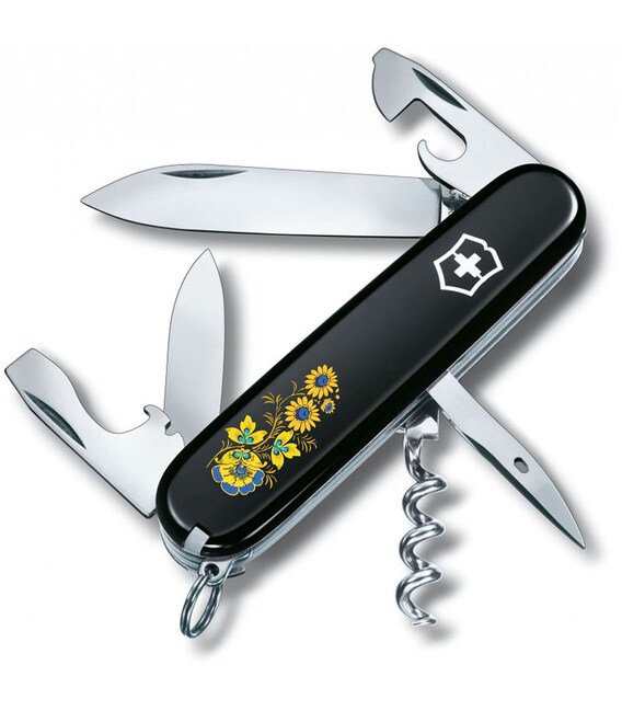 Складаний ніж Victorinox SPARTAN UKRAINE Квіти 1.3603.3_T1050u - картинка, зображення, фото ножа