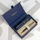 Набор Waterman CARENE Deluxe Black Lacquer GT BP (шариковая ручка + кожаный чехол) фото