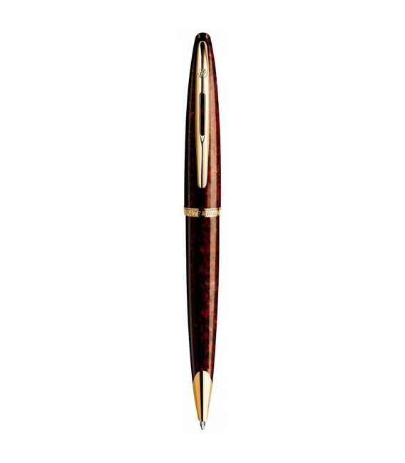 Ручка шариковая Waterman CARENE Marine Amber GT BP 21 104 фото, картинка, изображение