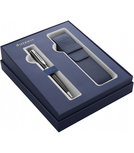 Набір Waterman EXPERT Black CT BP (кулькова ручка + чохол) картинка, зображення, фото