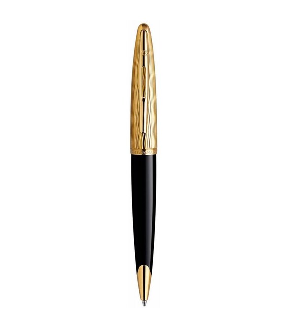 Ручка шариковая Waterman CARENE Essential Black & Gold GT BP 21 204 фото, картинка, изображение