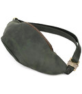 Шкіряна сумка на пояс бренду TARWA RE-3036-3md зелена, великий розмір картинка, зображення, фото