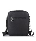 Чоловіча шкіряна сумка через плече чорна Tiding Bag SM8-9686-4A картинка, зображення, фото