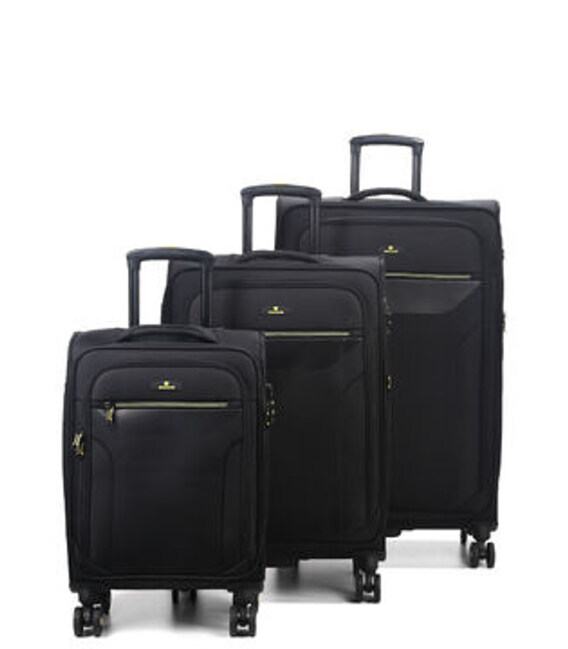 Набор чемоданов Airtex 616 Worldline 3 в 1 черный фото, картинка, изображение