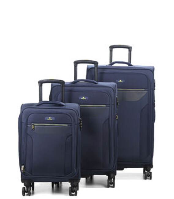 Набор чемоданов Airtex 616 Worldline 3 в 1 синий фото, картинка, изображение