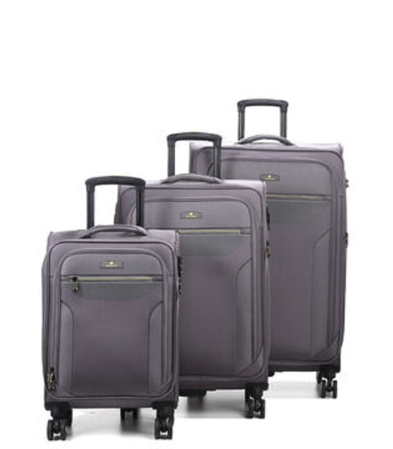 Набор чемоданов Airtex 616 Worldline 3 в 1 графитовый фото, картинка, изображение