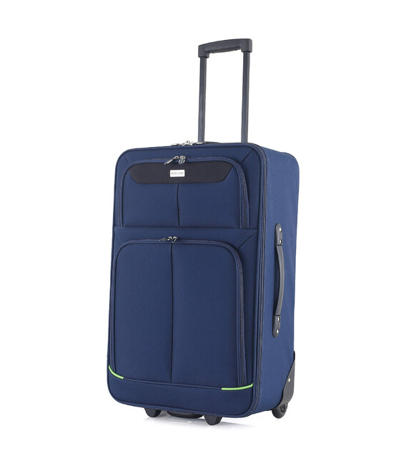 Валіза Semi Line 24" (M) Blue/Green Lines (T5755-2) фото, картинка, изображение