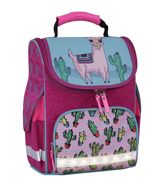 Рюкзак шкільний каркасный с фонариками Bagland Успех 12 л. малиновий 617 (00551703) фото, картинка, изображение