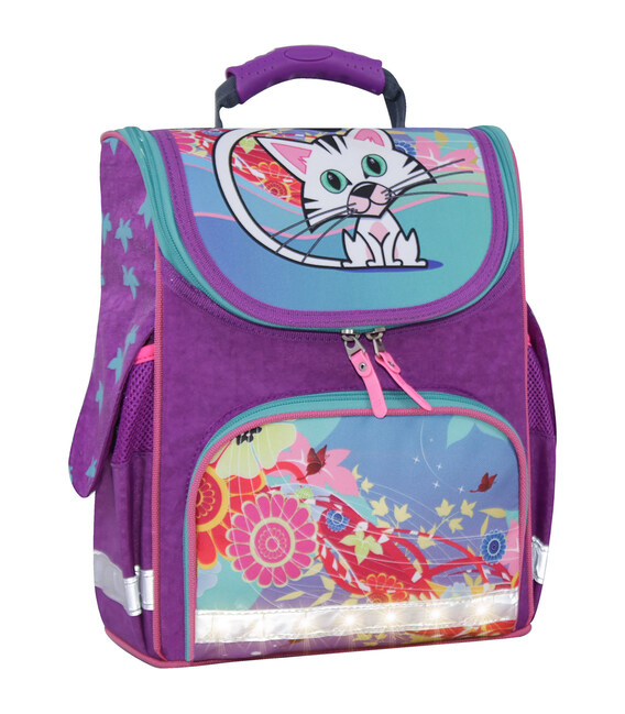 Рюкзак шкільний каркасный с фонариками Bagland Успех 12 л. фіолетовий 502 (00551703) картинка, зображення, фото