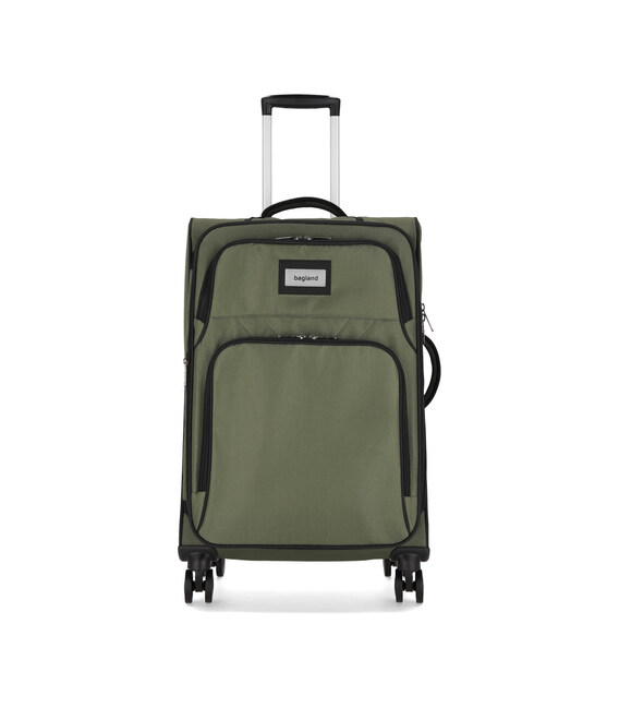 Валіза Bagland Валенсія середня 63 л. хакі (003796624) фото, картинка, изображение