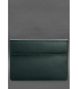 Шкіряний чохол-конверт на магнітах для MacBook Pro 16" Зелений картинка, зображення, фото