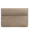 Кожаный чехол-конверт на магнитах для MacBook Pro 16" Светло-бежевый фото, картинка, изображение
