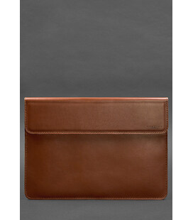 Шкіряний чохол-конверт на магнітах для MacBook Pro 16" Світло-коричневий картинка, зображення, фото