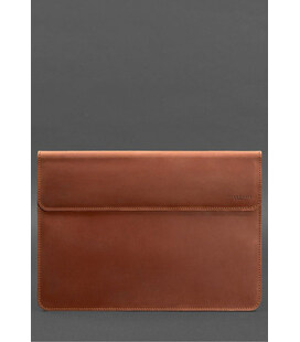 Шкіряний чохол-конверт на магнітах для MacBook Pro 16" Світло-коричневий Crazy Horse картинка, зображення, фото