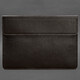 Кожаный чехол-конверт на магнитах для MacBook Pro 16" Темно-коричневый фото