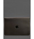 Шкіряний чохол-конверт на магнітах для MacBook Pro 16" Темно-коричневий Crazy Horse картинка, зображення, фото