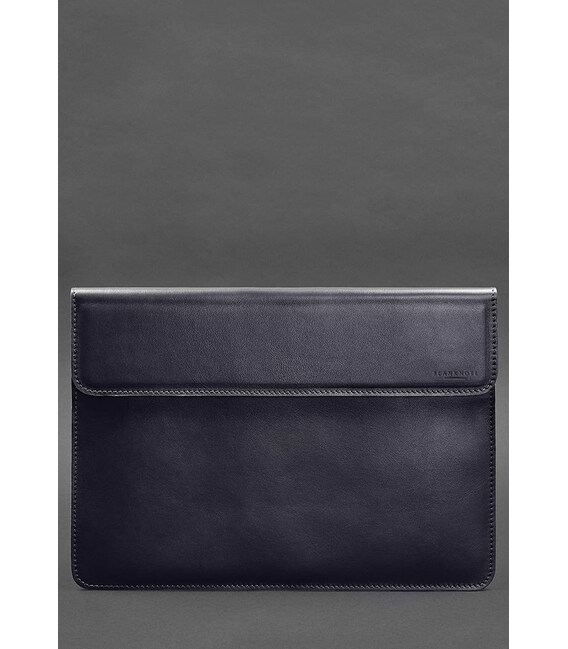 Шкіряний чохол-конверт на магнітах для MacBook Pro 16" Темно-синій картинка, зображення, фото