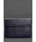 Шкіряний чохол-конверт на магнітах для MacBook Pro 16" Темно-синій картинка, зображення, фото
