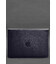 Кожаный чехол-конверт на магнитах для MacBook Pro 16" Темно-синий фото, картинка, изображение