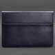 Кожаный чехол-конверт на магнитах для MacBook Pro 16" Темно-синий фото
