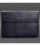Кожаный чехол-конверт на магнитах для MacBook Pro 16" Темно-синий фото, картинка, изображение