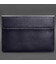 Кожаный чехол-конверт на магнитах для MacBook Pro 16" Темно-синий фото, картинка, изображение