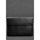 Кожаный чехол-конверт на магнитах для MacBook Pro 16" Черный фото