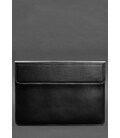 Шкіряний чохол-конверт на магнітах для MacBook Pro 16" Чорний картинка, зображення, фото