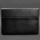Кожаный чехол-конверт на магнитах для MacBook Pro 16" Черный фото